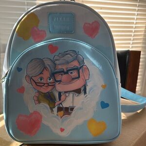 Blue Backpack with Up Characters